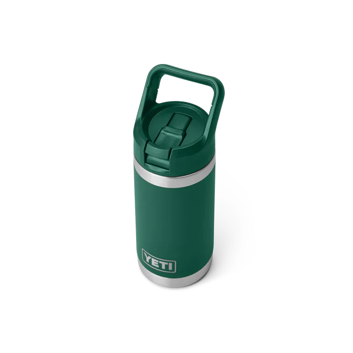 YETI Rambler JR 12 OZ (354ml) Kids Bottle With Straw Cap - Black Forest Green - Image 4