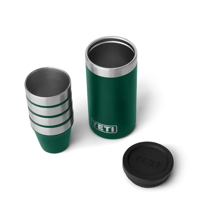 YETI Shot Glasses With Carrying Case - Black Forest Green - Image 2
