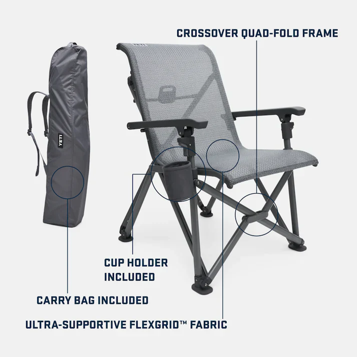 YETI Trailhead Camp Chair - Navy - Image 3