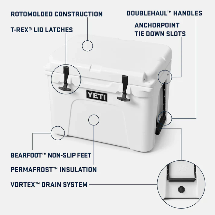 YETI Tundra 35 Heavy Duty Cooler Box - Tan - Image 4