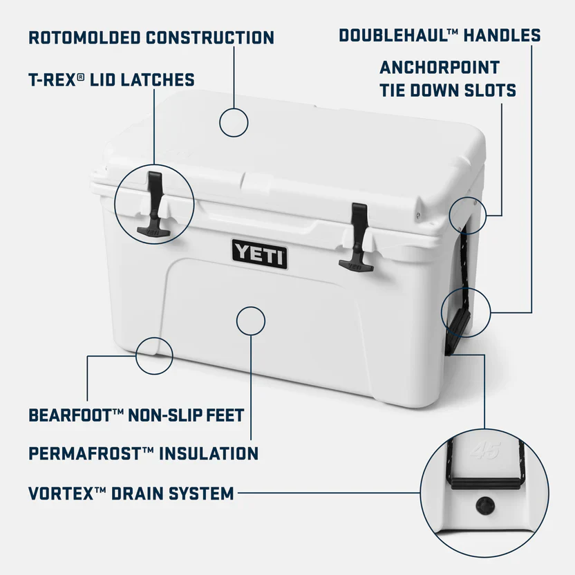 YETI Tundra 45 Heavy Duty Cooler Box - Charcoal - Image 5
